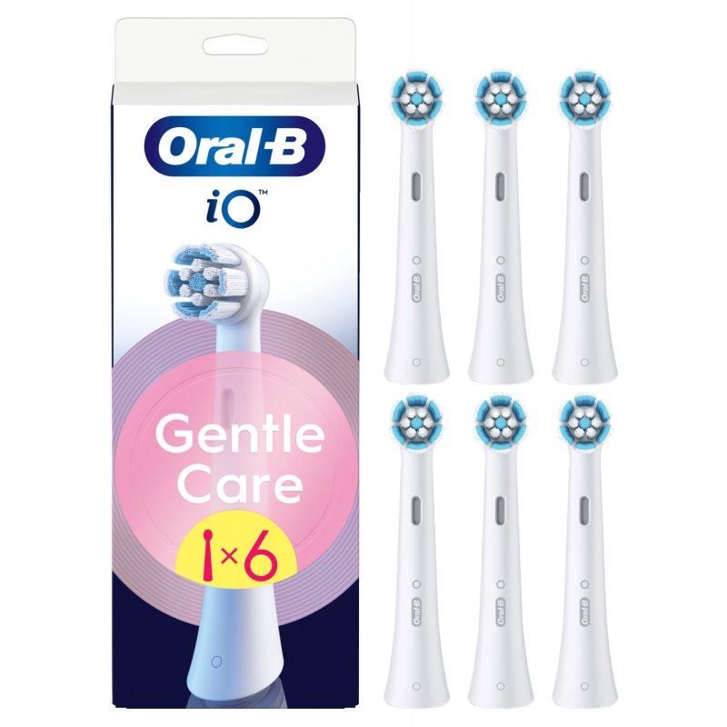Oral B - Oral-B iO Series Gentle Care Replacement Brush Heads - White - 6 count