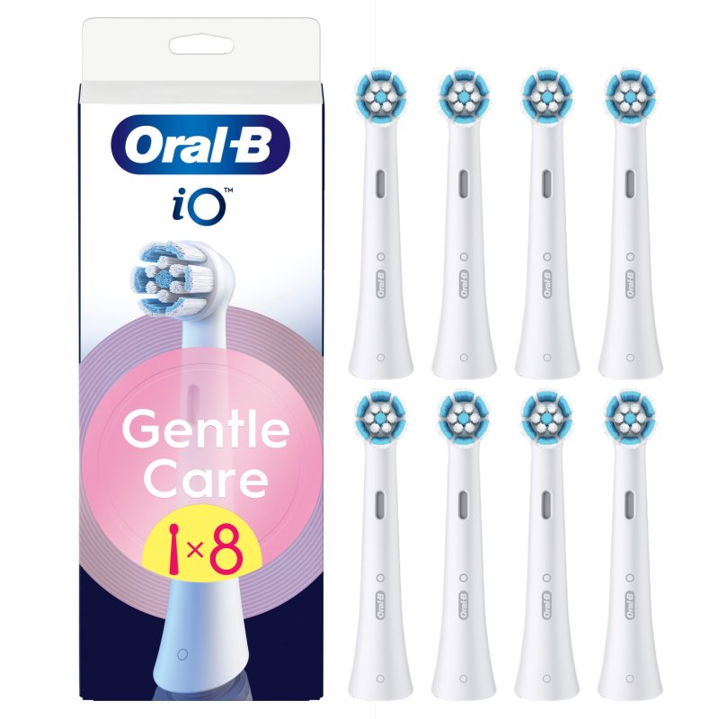 Oral B - iO Series Gentle Care Replacement Brush Heads - White - 8 count