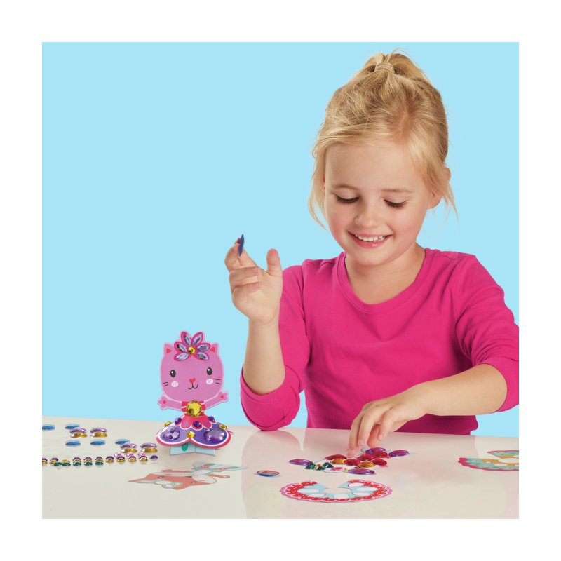 SES Creative 14048 Danseuses en Diamants - Kit Créatif pour Créer des Poupées Danseuses en Papier - Décore avec 65
