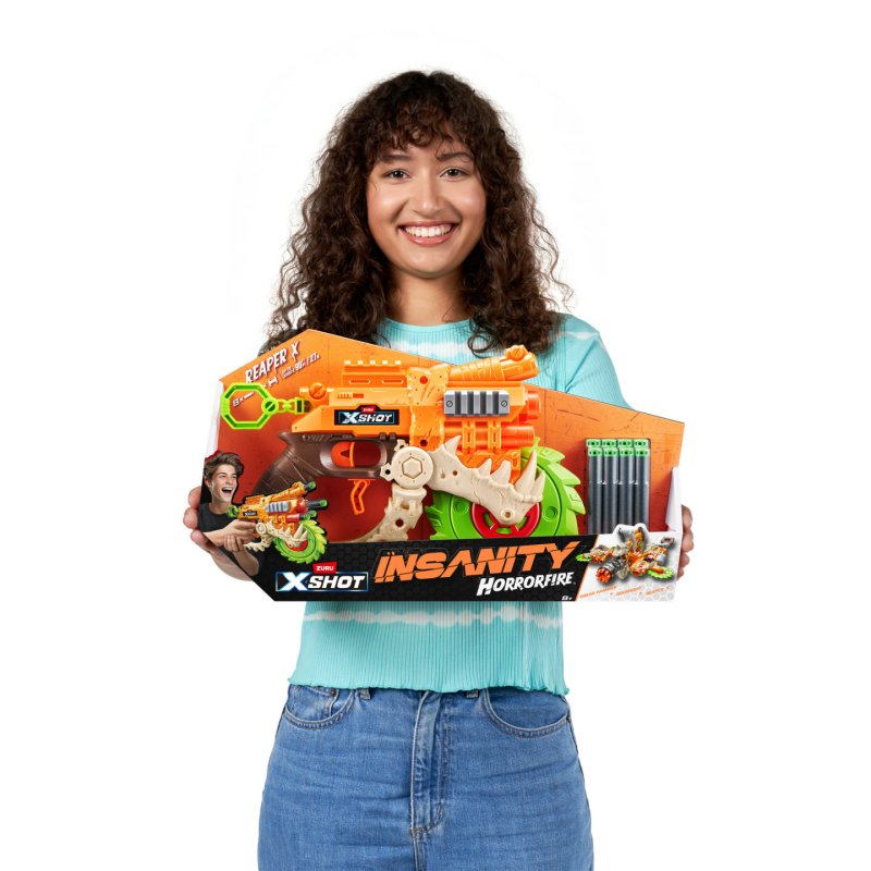 XSHOT Insanity HorrorFire Reaper X (8 Darts) ZURU