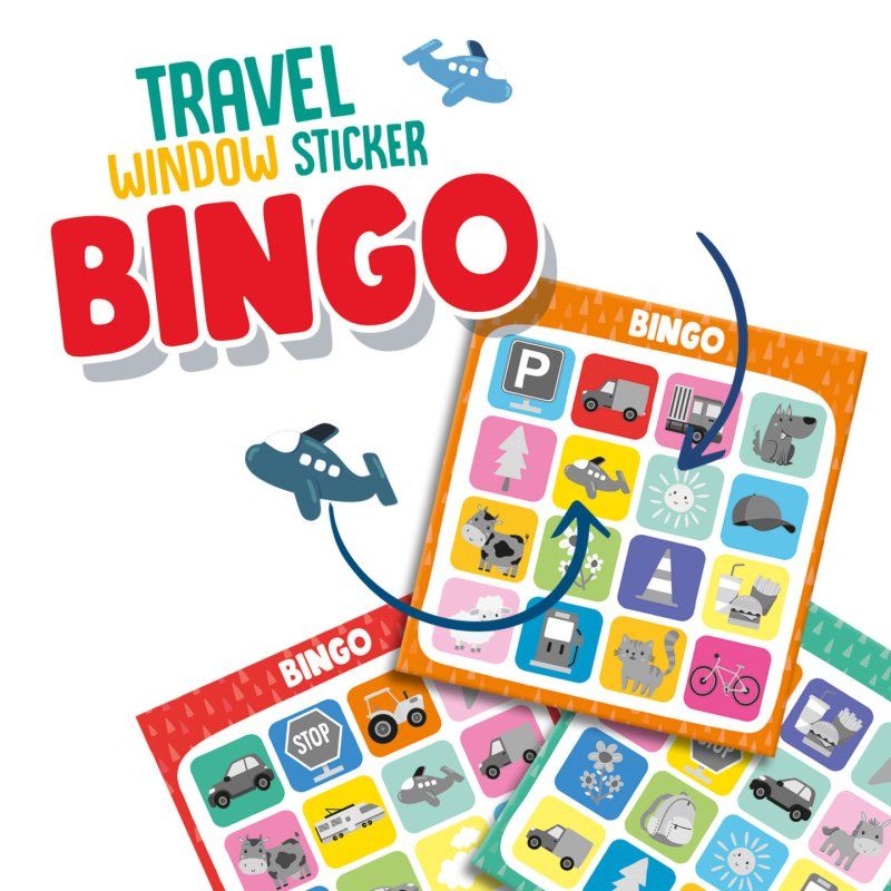 SES Creative Bingo de voyage avec autocollants