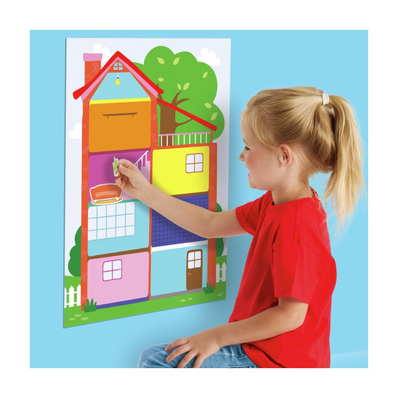 SES Creative My First 14476 Poster with Stickers - Decorate Your Home with Fun Stickers - Poster 49.5 x 35 cm 100