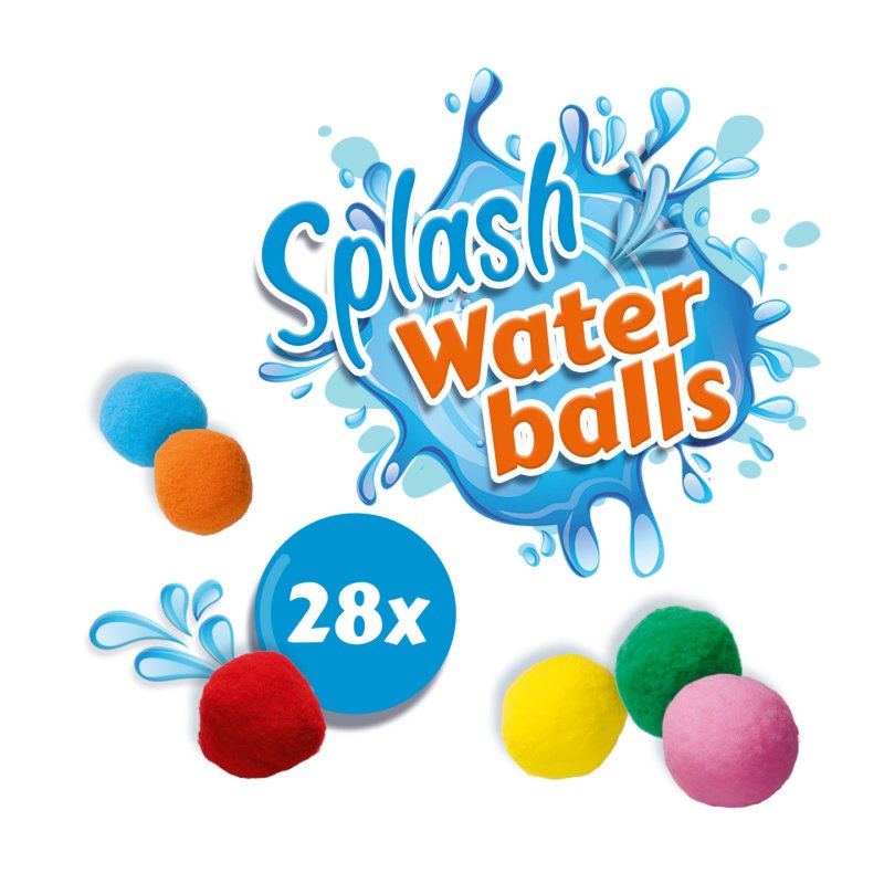 SES Creative Splash water balls - The alternative for water-balloons, Can be used again and again, Can be used wet and