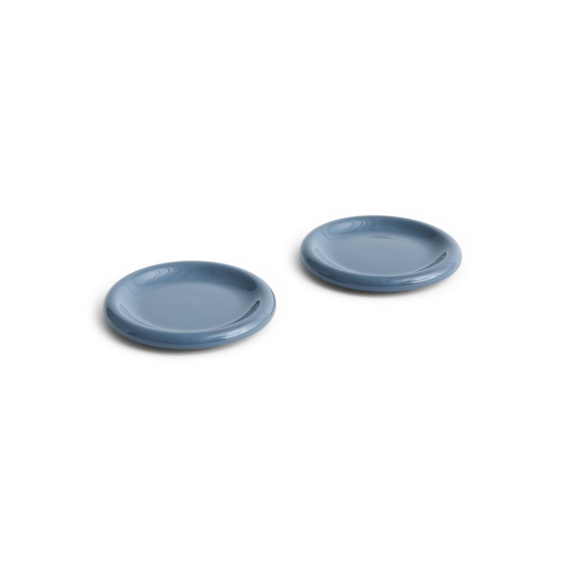 HAY - Barro Plate Ø18, set of 2 - Dark blue