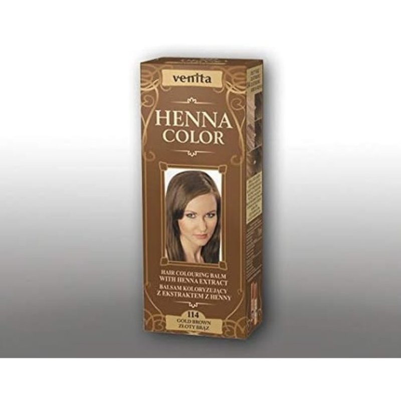 Venita Henna Color Hair Dye 75ml 114 Golden Brown