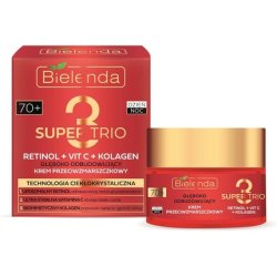 Bielenda Super Trio Retinol Vitamin C Collagen Deeply Rebuilding Anti-Wrinkle Cream 50ml