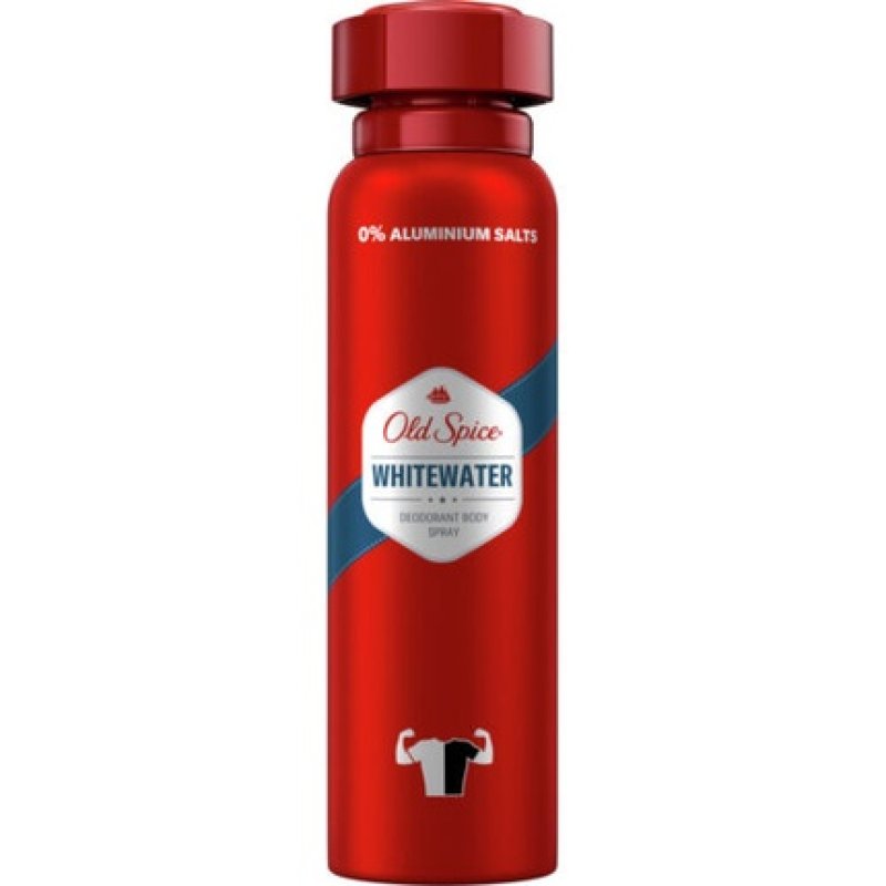 Old Spice Whitewater Deodorant Body Spray 0% Aluminum Salts 150ml