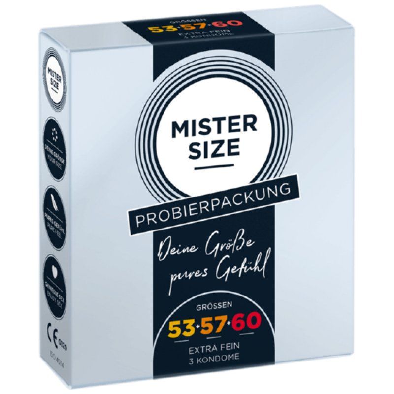 MISTER SIZE 4260605480584 préservatif 3 pièce(s) Lisse