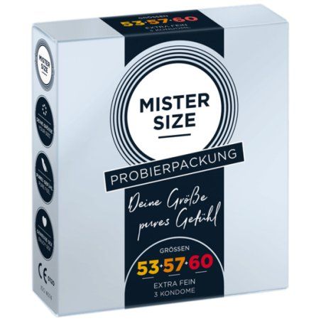 MISTER SIZE 4260605480584 condom 3 pc(s) Smooth