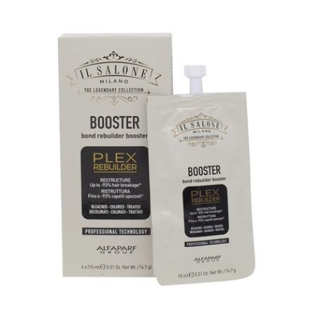 Il Salone Milano Professional Plex Rebuilder Booster for Bleached Colored Treated Hair 4 Pack 0.51oz 15ml