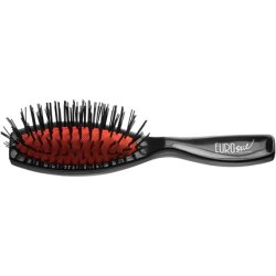 Eurostil Small Black Nylon Brush with Rubber Bristles 1 Unit