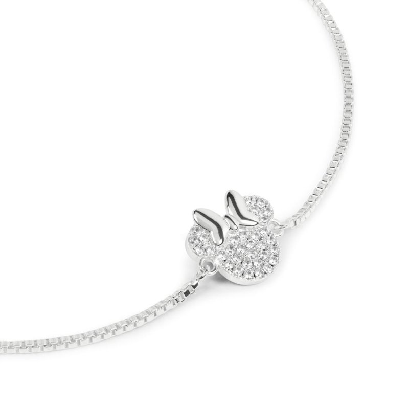MINNIE - Bracelet Ajustable Pendentif serti de pierres