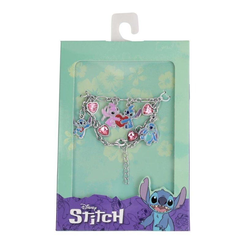 STOCK1 - STITCH & ANGEL - Love - Bracelet Charmes Stitch 7mm