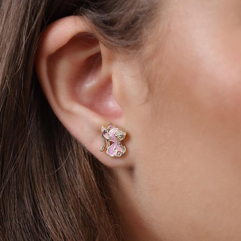 STITCH & ANGEL - 1 Paire de Clous d'Oreilles