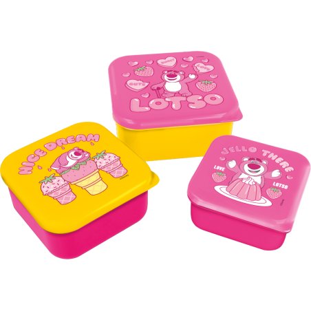 TOY STORY - Lotso - Boîtes à Snack - 3 pcs