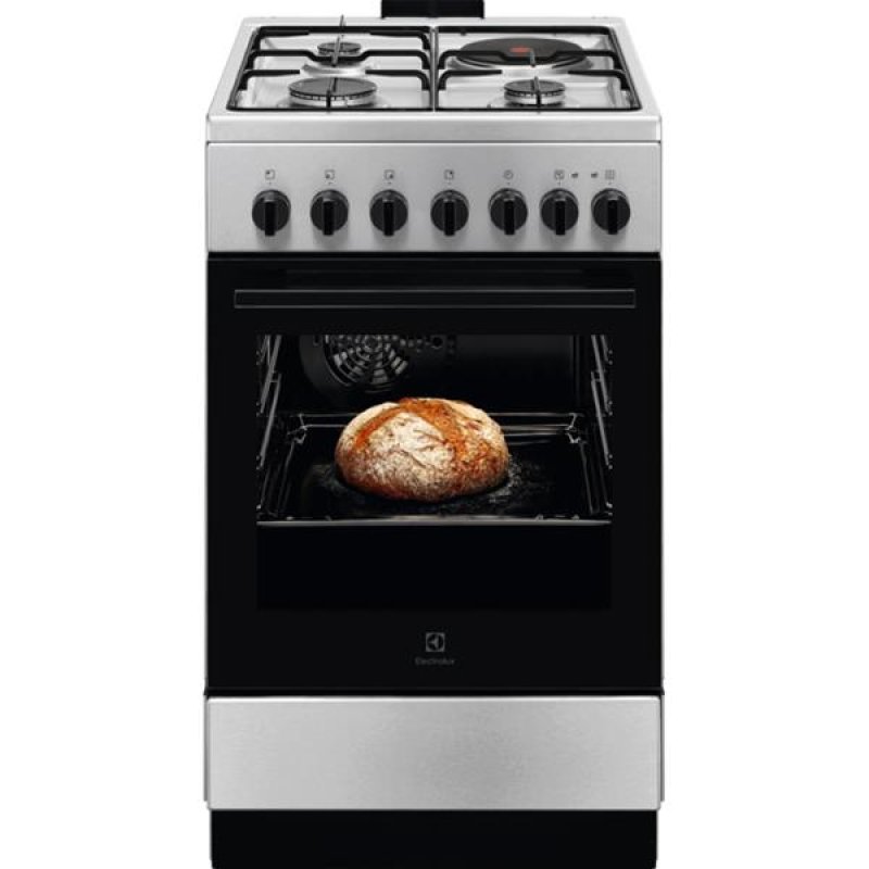 Cuisinière Mixte gaz/électrique 4 foyers 50x60 Multifonction *