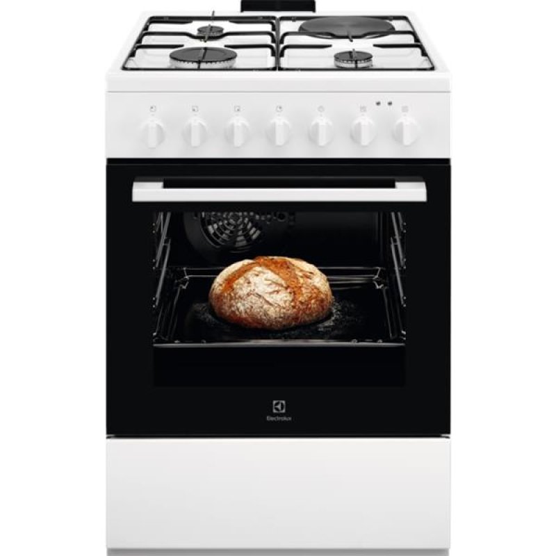 Cuisinière Mixte gaz/électrique 4 foyers 60x60 Multifonction *