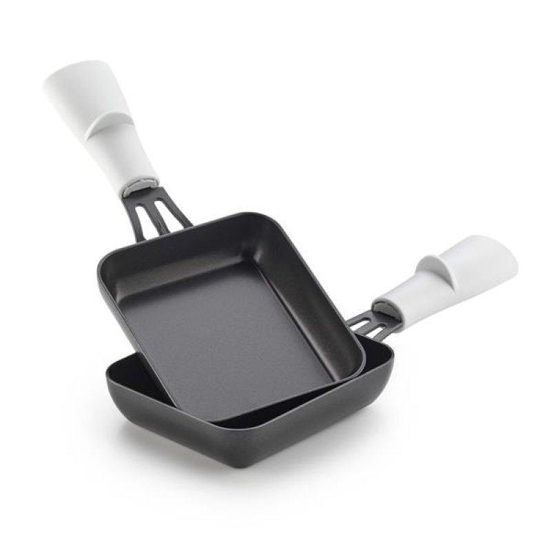 RACLETTE TRANSPARENCE 4 PERS VERRE TREMPE BLANC GRIS *