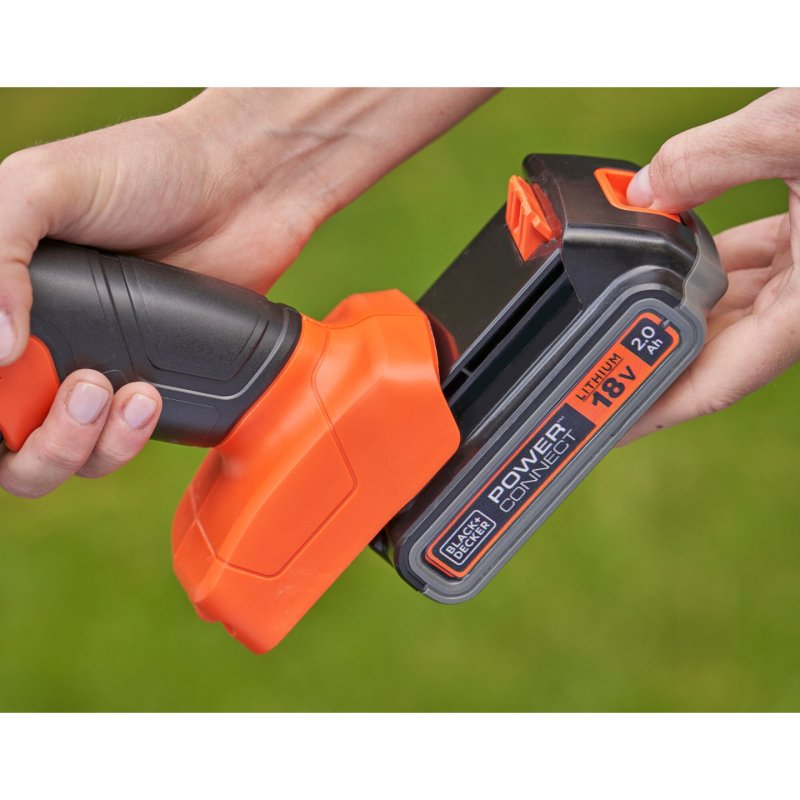 Akku-Grasschere und -Strauchschere BCSS18D1, 18Volt (orange, Li-Ionen Akku 2,0Ah)