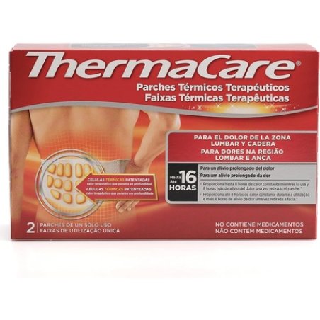 ThermaCare Therapeutic Thermal Patches for Lumbar and Hip Pain - Up to 16 Hours of Prolonged Pain Relief - Drug Free -