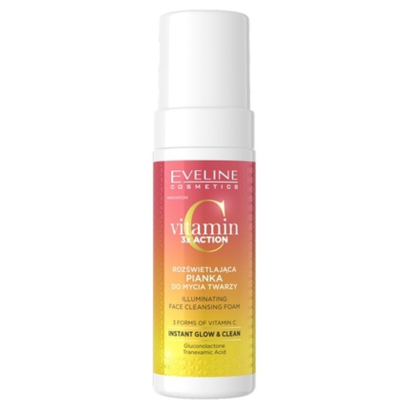 Eveline Vitamin C 3x Action Brightening Face Cleansing Foam 150ml