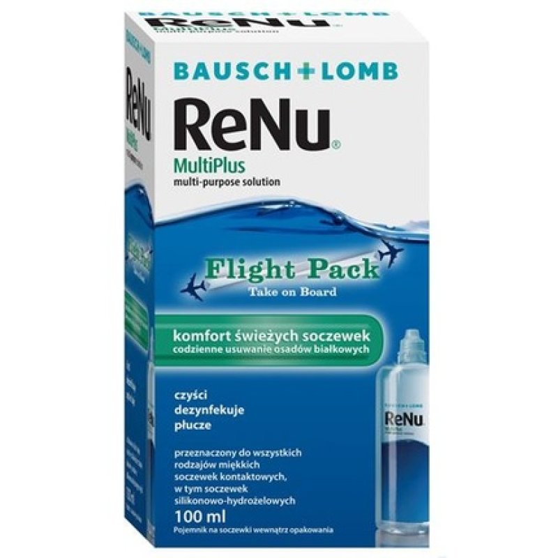 Bausch & Lomb Renu Multiplus Contact Lens Solution - 100ml Travel Size