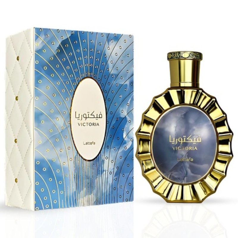 Lattafa Victoria Eau De Parfum Spray 100ml 3.4 Oz - A Playful Fusion of Zesty