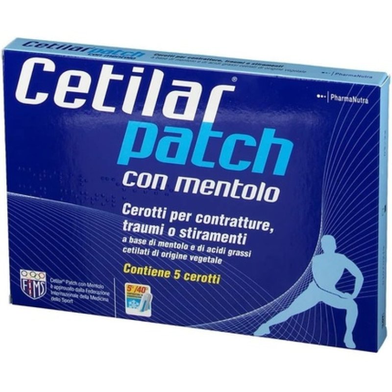 Disposable Cetilar Patch for Muscle Joints and Tendons