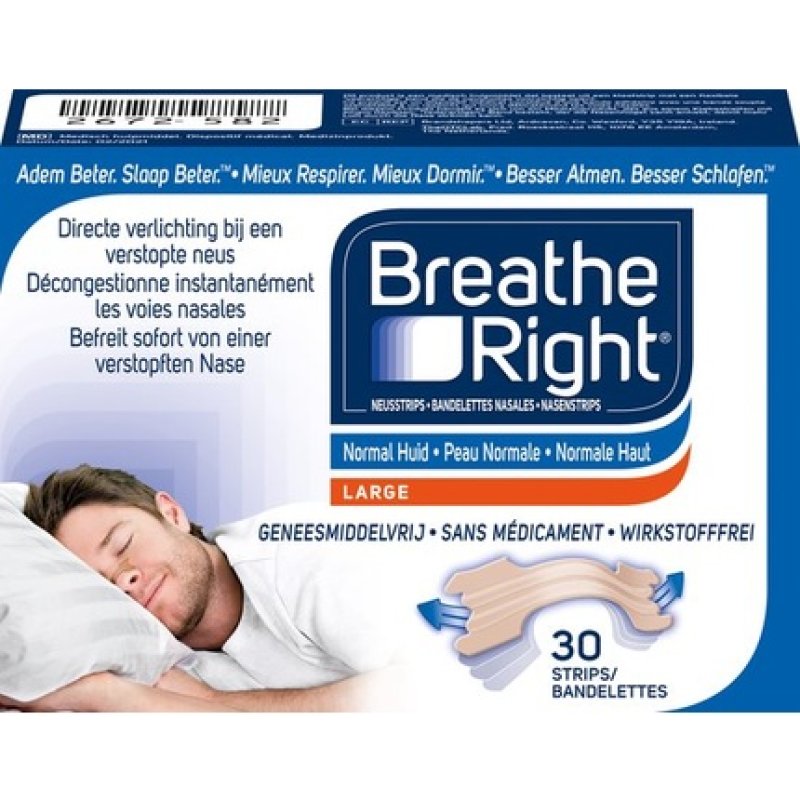 Breathe Right Nasal Strips Normal Skin 30 Pcs