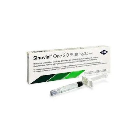 Ibsa Pharmaceuticals Sinovial One Medical Device Joint Fluid Substitute With Hyaluronic Acid 50 Mg 25 Ml
