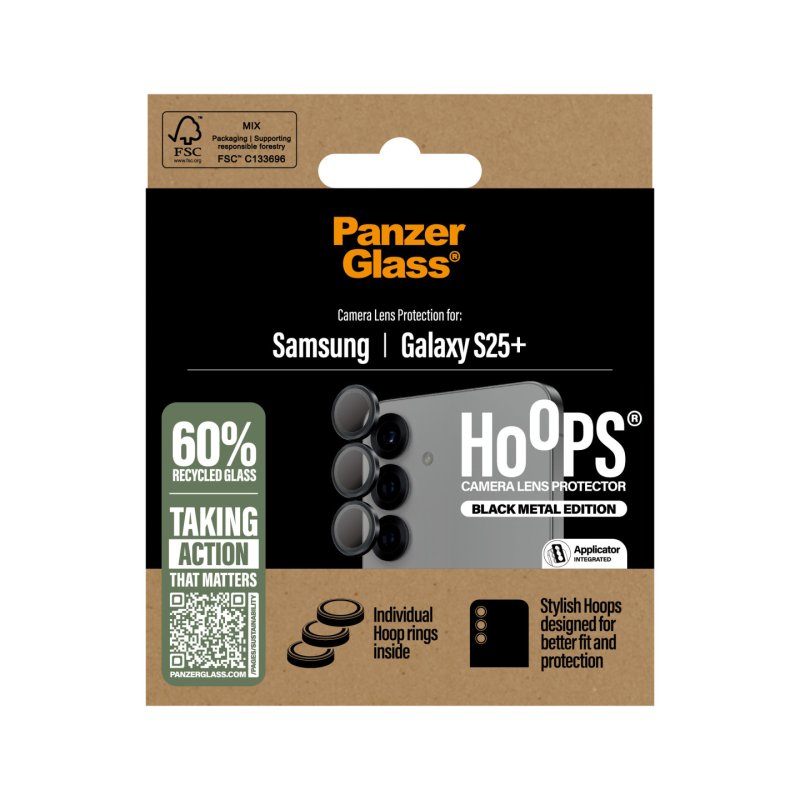 Panzerglass - Hoops Lens Protector Galaxy S 2025 Plus, black