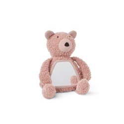 Smallstuff - Activity bear with mirror, wool bouclé, rose - (40048-05)