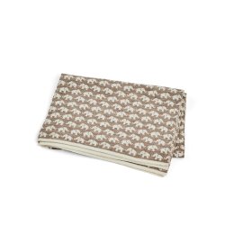 Smallstuff - Baby blanket AO elephants - Merino wool Natur - 80x100 cm (70007-90)