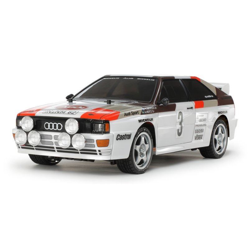 Tamiya Audi Quattro A2 modèle radiocommandé Voiture Moteur électrique 1:10