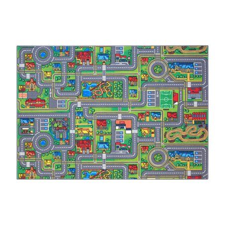 Rebel - Play rug - City roadway - Bright colors - 140 x 200 cm