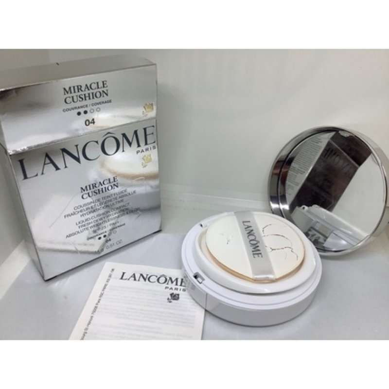 Lancome Paris Miracle Cushion Compact Hydration SPF23 PA Shade 04 Honey Beige