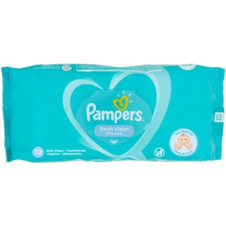 Pampers Fresh Clean Baby Wipes 1 Packs  52 Wipes