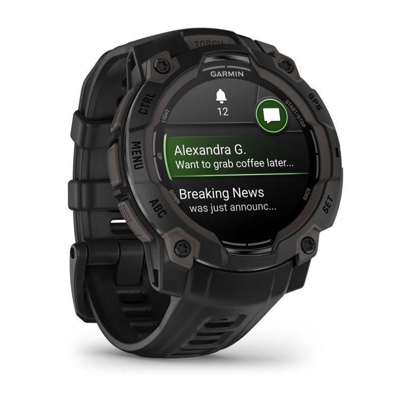 SMARTWATCH GARMIN INSTINCT 3 45MM AMOLED NEGRO CORREA NEGRA