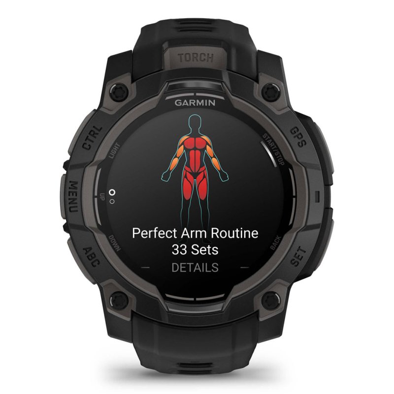 SMARTWATCH GARMIN INSTINCT 3 45MM AMOLED NEGRO CORREA NEGRA
