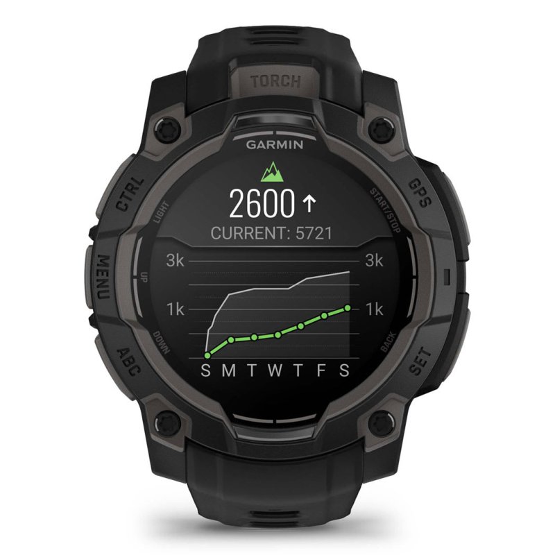 Garmin Instinct 3 AMOLED 3.05 cm (1.2") 45 mm Digital 390 x 390 pixels Touchscreen Black GPS (satellite)