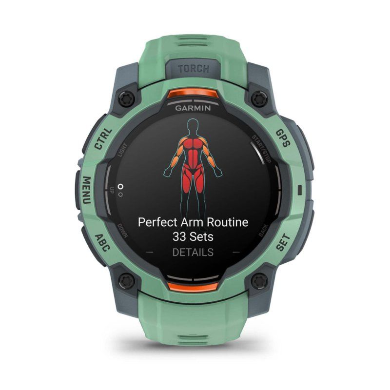 Garmin Instinct 3 AMOLED 3,05 cm (1.2") 45 mm Numérique 390 x 390 pixels Écran tactile Vert GPS (satellite)