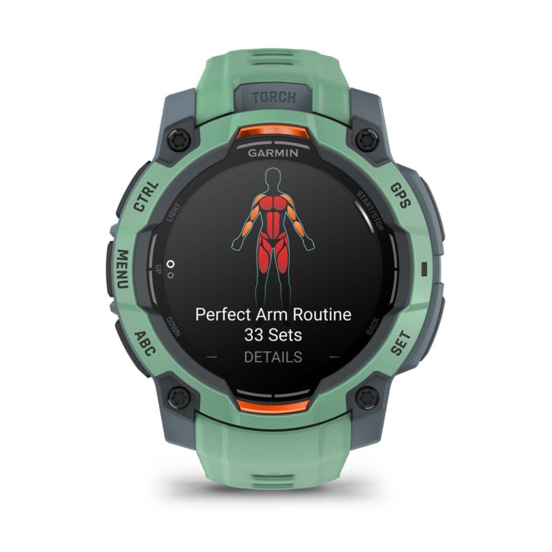 SMARTWATCH GARMIN INSTINCT 3 45MM AMOLED VERDE CORREA VERDE