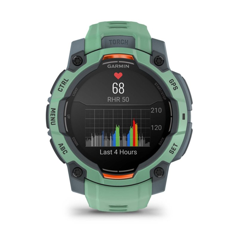 SMARTWATCH GARMIN INSTINCT 3 45MM AMOLED VERDE CORREA VERDE