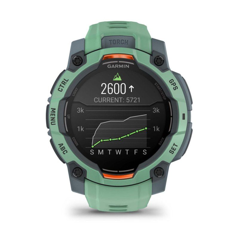 Garmin Instinct 3 AMOLED 3,05 cm (1.2") 45 mm Numérique 390 x 390 pixels Écran tactile Vert GPS (satellite)