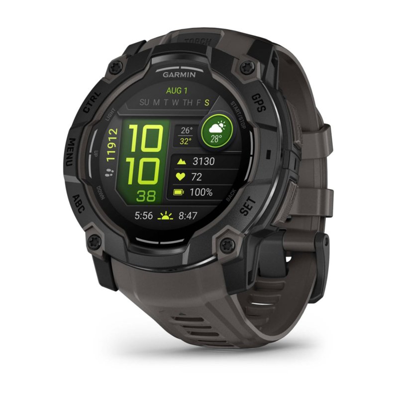Garmin Instinct 3 AMOLED 3,3 cm (1.3") 50 mm Numérique 416 x 416 pixels Écran tactile Noir GPS (satellite)