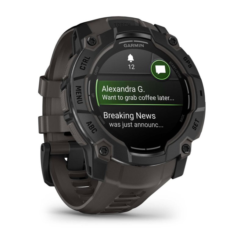 Garmin Instinct 3 AMOLED 3.3 cm (1.3") 50 mm Digital 416 x 416 pixels Touchscreen Black GPS (satellite)