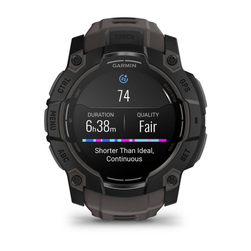 Garmin Instinct 3 AMOLED 3,3 cm (1.3") 50 mm Numérique 416 x 416 pixels Écran tactile Noir GPS (satellite)