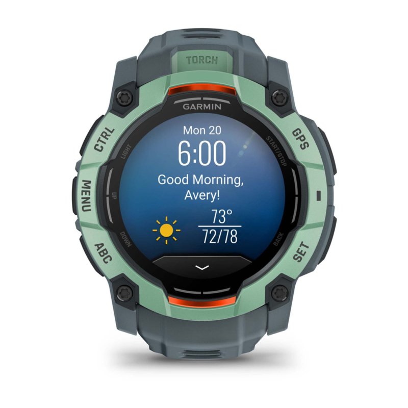 Garmin Instinct 3 AMOLED 3,3 cm (1.3") 50 mm Numérique 416 x 416 pixels Écran tactile Vert GPS (satellite)