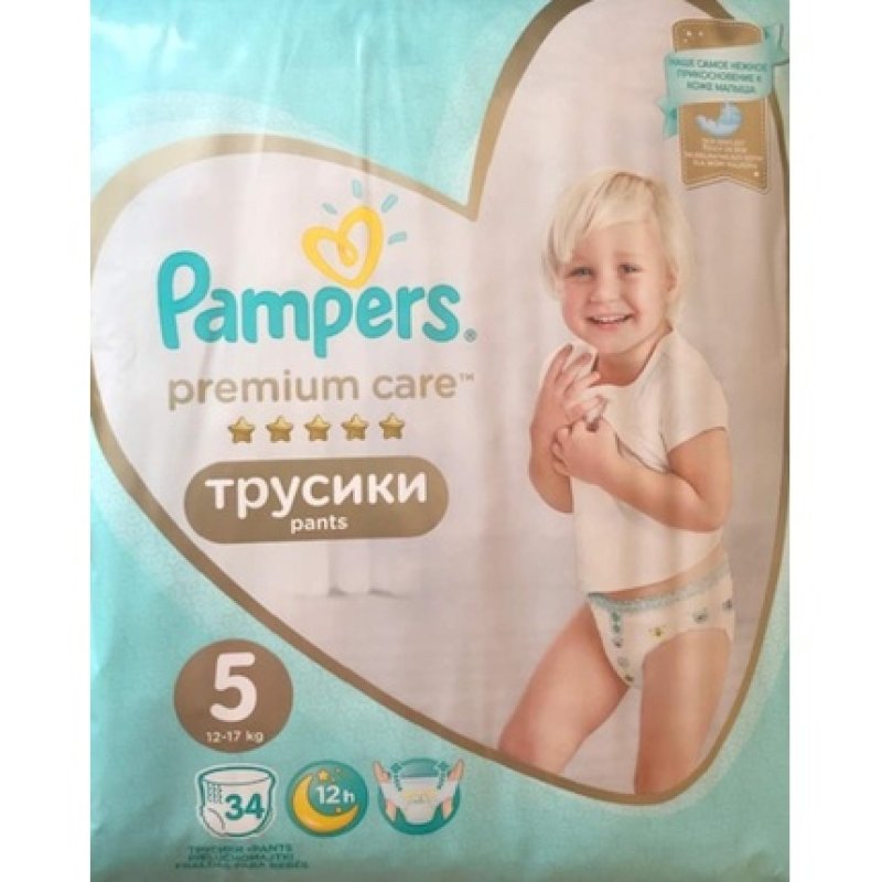 Pampers Premium Care Pants Size 5 34 Count