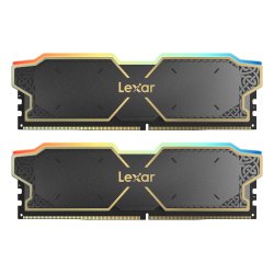Kit Barrettes mémoire 32Go (2x16Go) DIMM DDR5 Lexar Thor RGB 6000MHz (Noir)